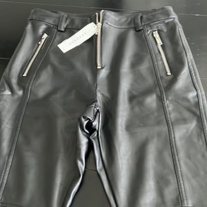 Topshop buttery soft faux leather high waist pants